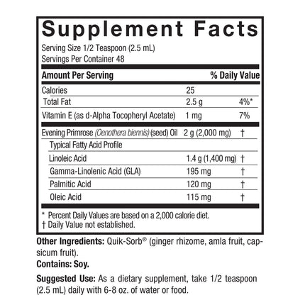 Teunisbloemolie 120 ml – Vloeibare GLA Bron - Nature's Answer - SuperfoodShop