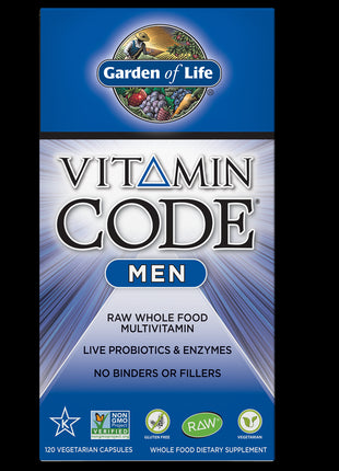 Multi-Vitamine RAW | The Vitamin Code for Men | Garden of Life |vegetarische capsules