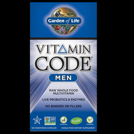 Multi-Vitamine RAW | The Vitamin Code for Men | Garden of Life |vegetarische capsules