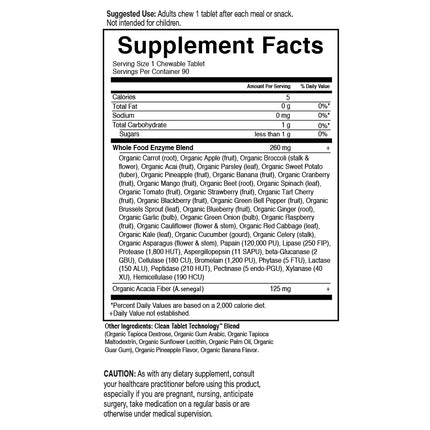 Dr. Formulated Enzymen Organic Digest+ (60 kauwtabletten) - Garden of Life - SuperfoodShop