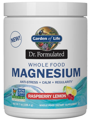 Dr. Formulated Whole Food Magnesium Raspberry Lemon (198,4g) - Garden of Life