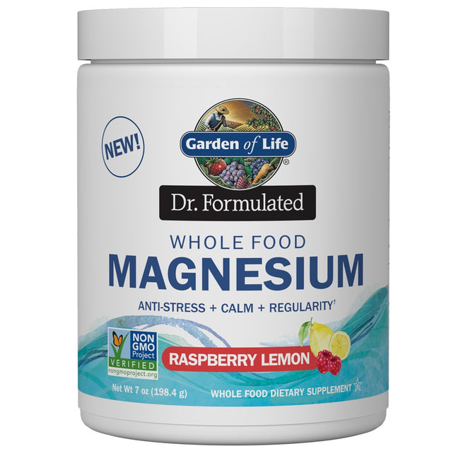 Dr. Formulated Whole Food Magnesium Raspberry Lemon (198,4g) - Garden of Life