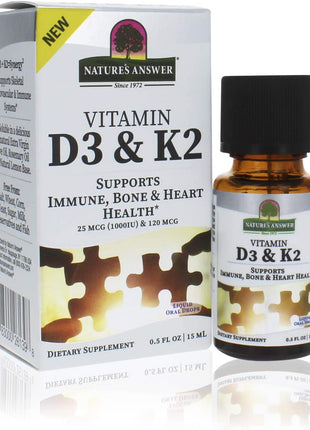 Vitamine D3 & K2 Nature’s Answer Platinum | 250 dagen