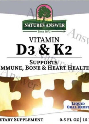 Vitamine D3 & K2 Nature’s Answer Platinum | 250 dagen