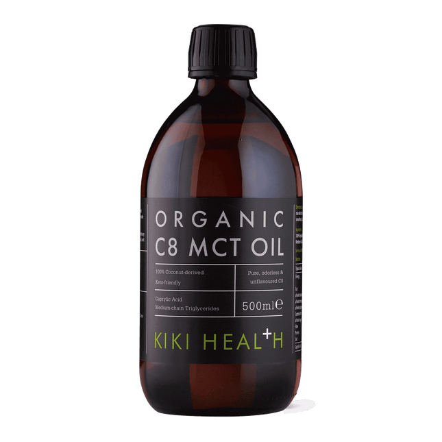 Organic C8 MCT Oil – 500 ml (96% caprylzuur uit kokos) - Kiki Health - SuperfoodShop