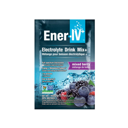 Ener - IV+ Electrolyte Drink Mix – Natuurlijk Elektrolytenpoeder - Ener - Life - SuperfoodShop