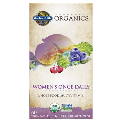 Organics Women's Once Daily - Organic Multivitamin for Women (30 tab) - 60 tablets