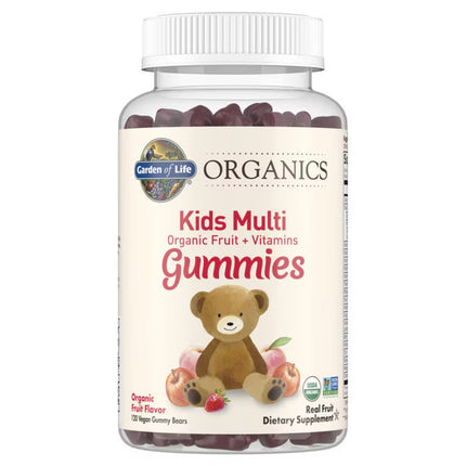 Organics Kids Multi - Gommes multivitaminées biologiques pour enfants (120 pièces)