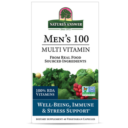 Men’s 100 Multivitamin – 60 Capsules - Nature's Answer - SuperfoodShop