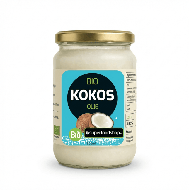 Bio Kokosolie Virgin – 500ml – Koudgeperst & RAW - Superfoodshop - SuperfoodShop