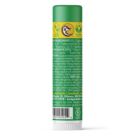 Badger Anti Bug Balm Stick – Natuurlijke Insectenbescherming 17g