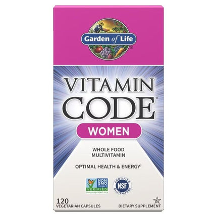 Vitamin Code Women – Multivitamine uit Echte Voeding (120 capsules) - Garden of Life - SuperfoodShop