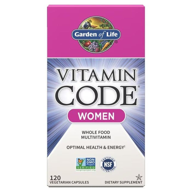 Vitamin Code Women – Multivitamine uit Echte Voeding (120 capsules) - Garden of Life - SuperfoodShop